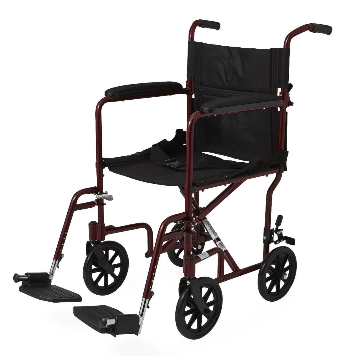 Basic Aluminum Transport Chair with 12" Wheels